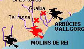 Mapa de les bruixes a Catalunya