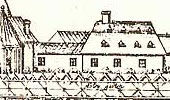 Engraving of the town of Gandersheim