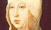 Retrato de Isabel I de Castilla de Juan de Flandes. Patrimonio Nacional