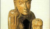 Romanic sculpture of Virgin, of the Kyriotisa type
