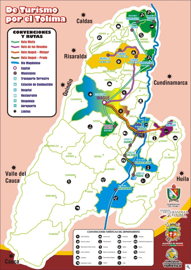 Descripcin: Mapa Tolima 2012