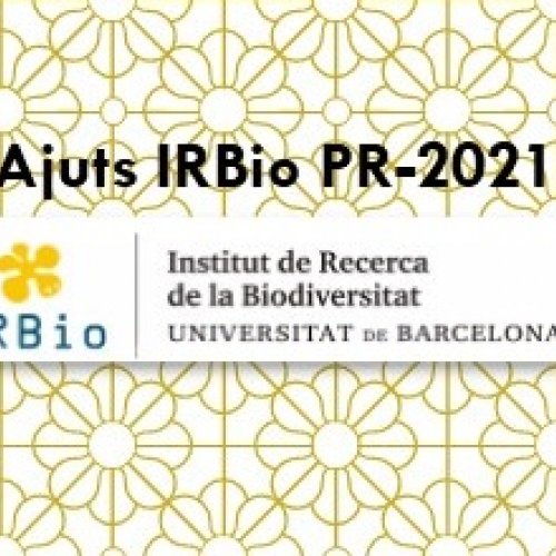 Ajut en el marc del programa de promoció de la recerca de l’IRBio-UB (IRBio-PR-2020).