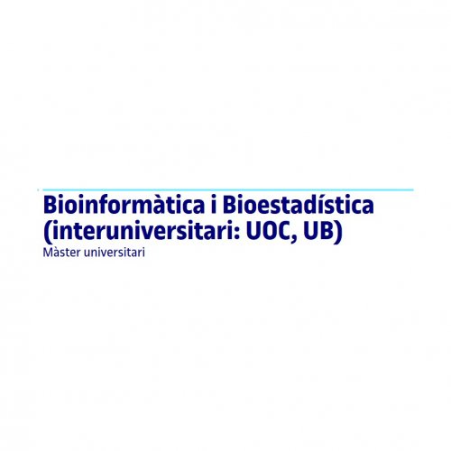 Master en Bioinformática y bioestadística